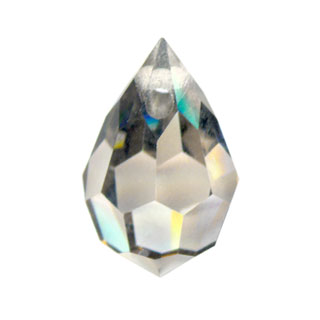 Preciosa 10x6mm Czech Crystal Drops: Crystal Velvet