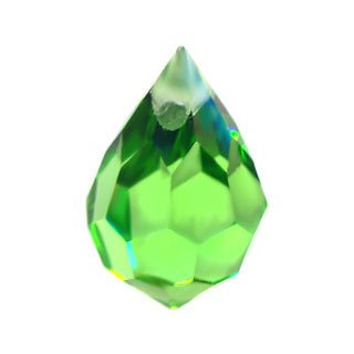 Preciosa 10x6mm Czech Crystal Drops Peridot