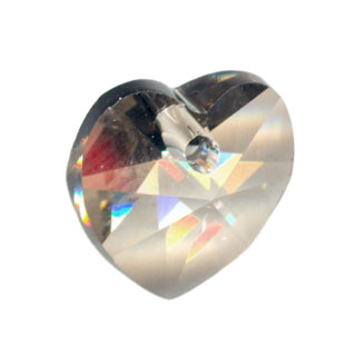 Preciosa 10mm Crystal Pendant Heart: Crystal Velvet
