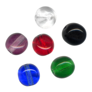 4mm Round Tiffany Glass Beads: Mix