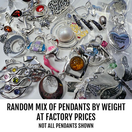 Random Sterling Silver PENDANT Mix by Weight