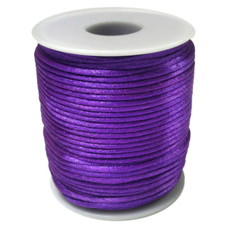 2mm Rattail Cord : Purple x 50m