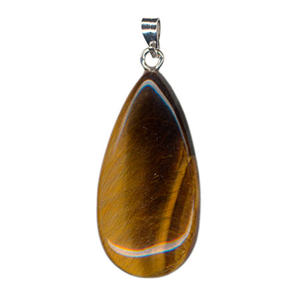 15x30mm Briolette Drop Pendant: Tiger Eye