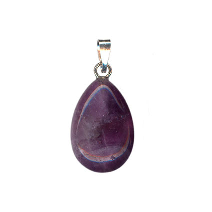 12x18mm Briolette Drop Pendant: Amethyst
