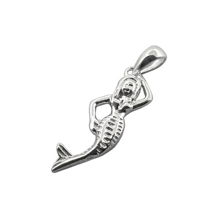 20mm Mermaid Sterling Silver Charm