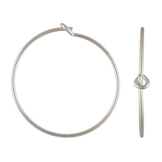 20mm Beading Hoop (0.7mm) Sterling Silver