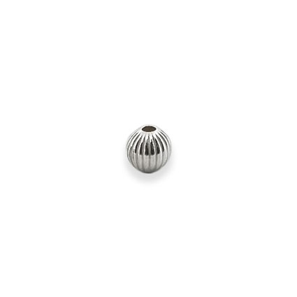 3mm Corrugated Beads Sterling Silver