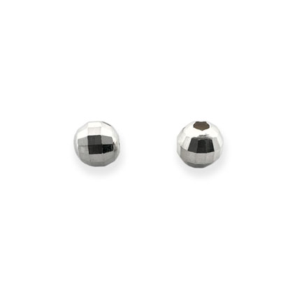 3mm Mirror Beads Sterling Silver