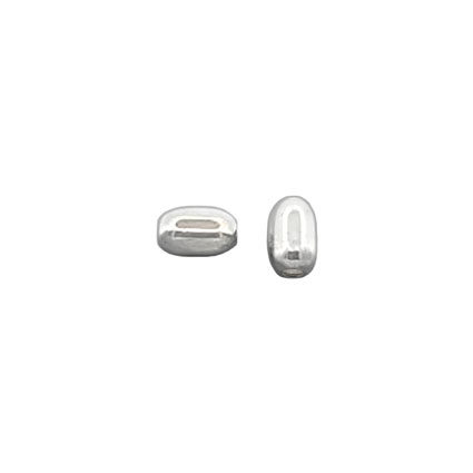 3x4.6mm Oval Beads Sterling Silver