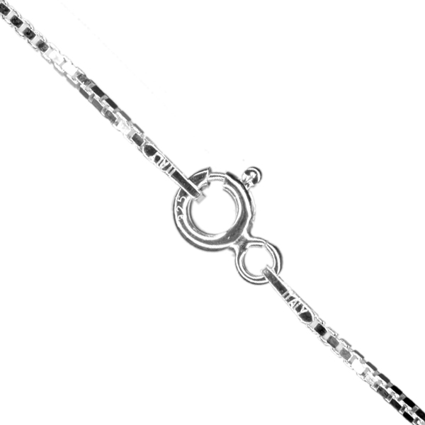 Sterling Silver 18&#39;&#39; Medium Box Chain | Wholesale Chains UK