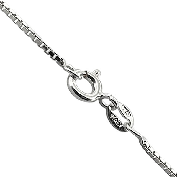 Sterling Silver 18&#39;&#39; Medium Box Chain | Wholesale Chains UK