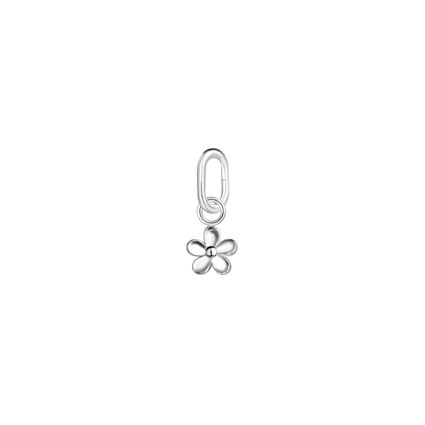 4mm Mini Flower Charm Sterling Silver