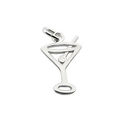 15mm Cocktail Charm Sterling Silver