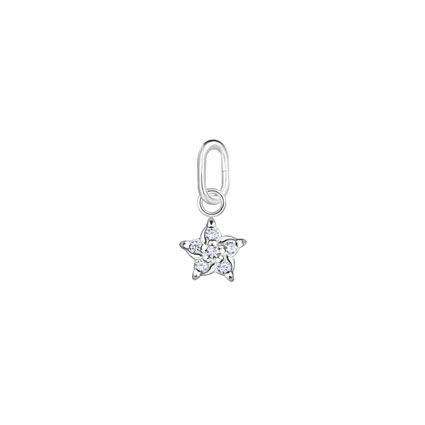 5mm CZ Mini Star Charm Sterling Silver