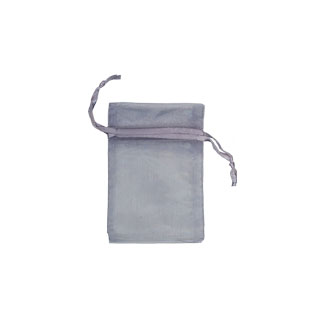 6x9cm Organza Bag Silver