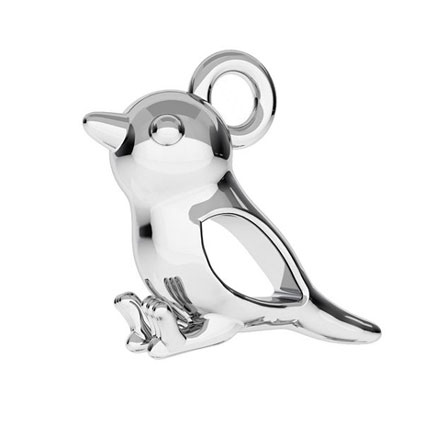 13mm Sparrow Charm Sterling Silver