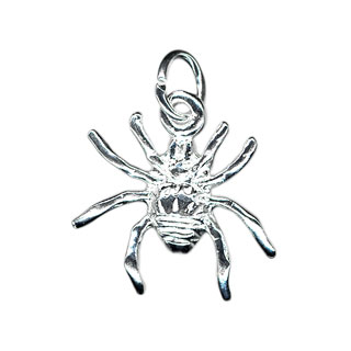 12mm Spider Charm Sterling Silver