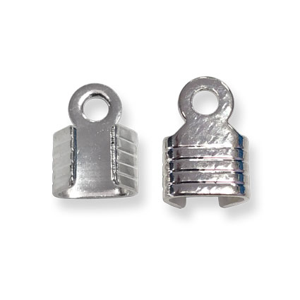 5mm Square Folding Clasp Silver plated