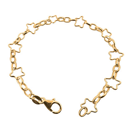 8mm Star w/3 Oval Link Bracelet 7.5