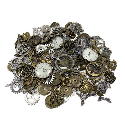 Antique Steampunk Charm & Pendant mix 250g