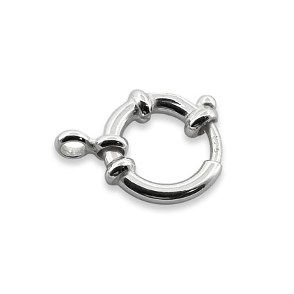 12mm Fancy Bolt Ring Sterling Silver