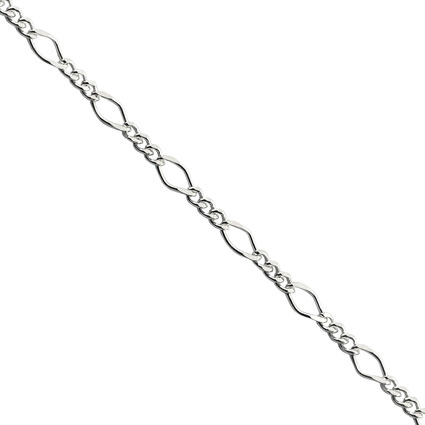 Rhombo Figaro Chain Sterling Silver