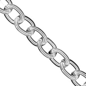 Silver Plated Tiffany Trace Chain | Wholesale Chains UK