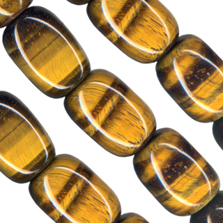 14X20mm Polished Baroque Beads Tigers Eye