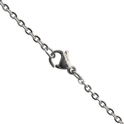 18'' Flat Trace Chain Stainless Steel