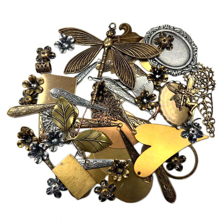 Trinity Brass Charms and Pendant Mix 50g