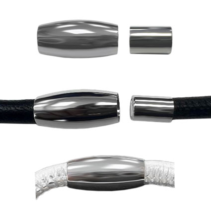 21x10mm Magnetic Clasp With 6.2mm Hole Stainless Steel