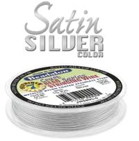 0.46mm(0.018") 7Strd Beadalon 30ft Satin Silver