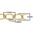 2.2mm Cable chain Gold filled