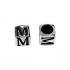 5mm Alphabet Cube Beads Sterling Silver Letter M - view 1