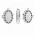 19x24mm Oval Locket Sterling Silver - view 1