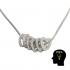 8mm Stardust Open Heart Bead Sterling Silver - view 2