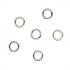 4mm Jump Rings - Silver plated - view 1