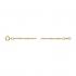 18"Curb Satellite Chain w/2mm Beads Gold Filled - view 1
