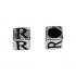 5mm Alphabet Cube Beads Sterling Silver Letter R - view 1