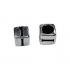 5mm Alphabet Cube Beads Sterling Silver Letter I - view 1