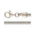 7"3mm Snakechain Bracelet with screw off cap STS - view 2