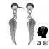 Sterling Silver feathered angel wing earring idea