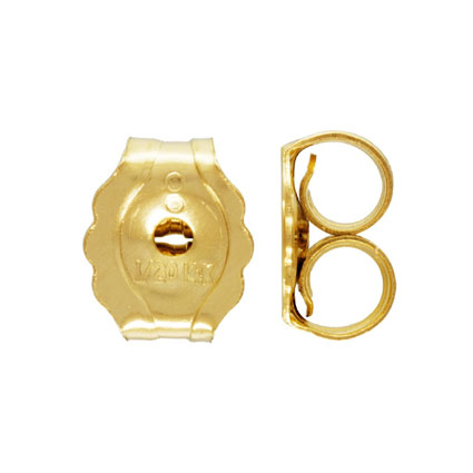 Scroll Earring Back Gold Filled