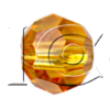 6mm Swarovski Crystal Round Facet Beads: Topaz
